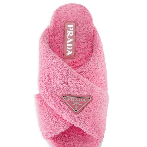 Prada Criss Cross Terry Sandal - Picture 1 of 3